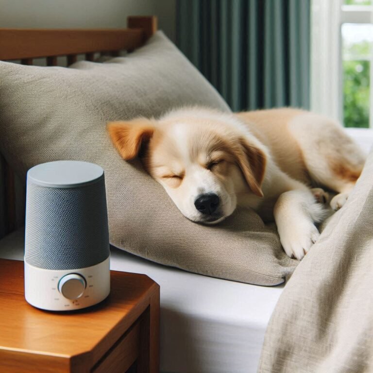 una maquina de ruido blanco para que tu perro duerma mejor